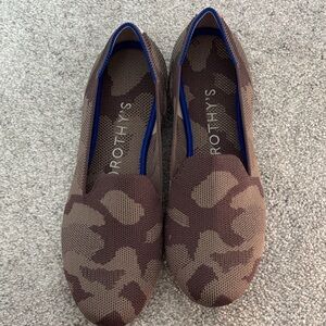 Rothy's Brown Camo Knit Slip-On Flats